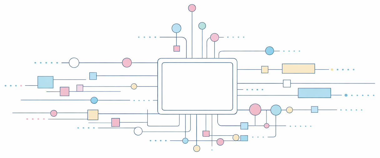 Network of connected components and modules